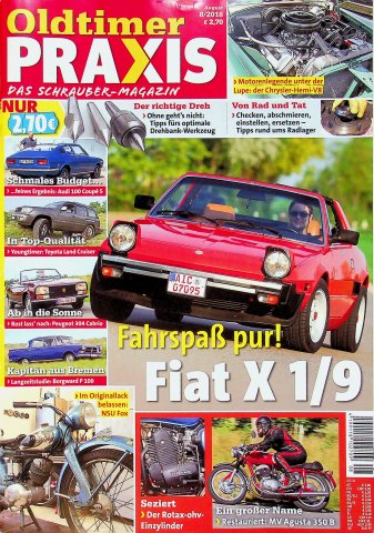 Deckblatt Oldtimer Praxis (08/2018)